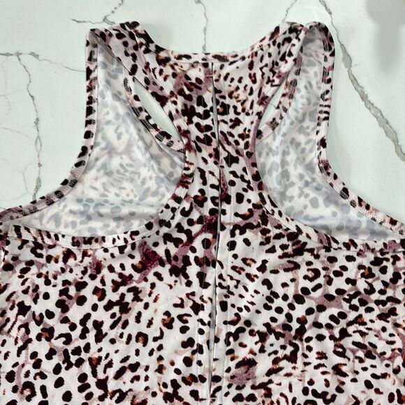 Old Navy Active | Women’s Pink White Animal Print Tank Top Size M - Picture 9 of 13